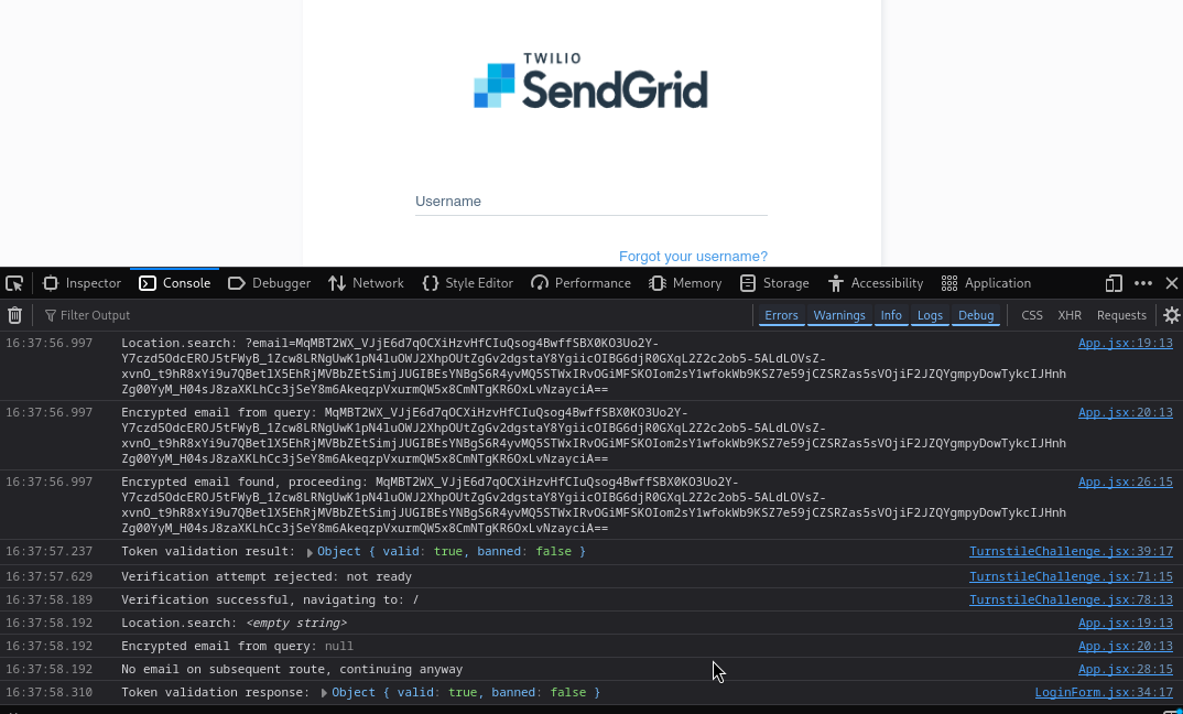 a bunch of crap being printed to the console